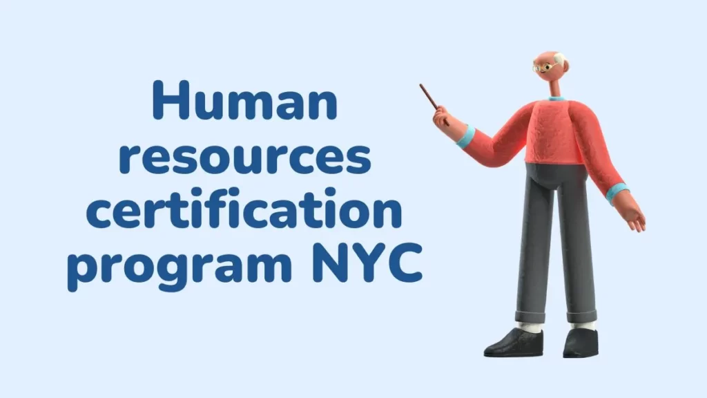 Human resources certification program NYC